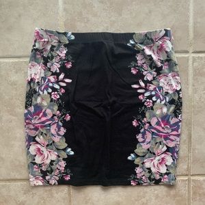 Xhilaration Floral Mini Skirt